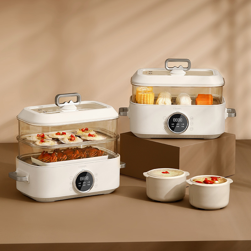 Home Cooking Restaurants - 10L 3-in-1 elektrischer Dampfgarer – multifunktionaler