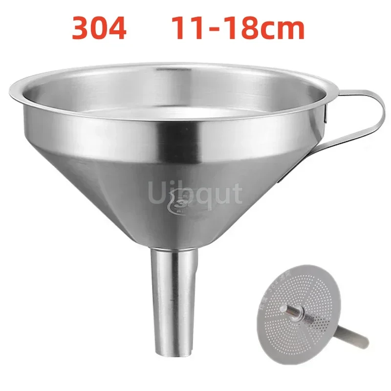 Home Cooking Oil Filter - 304 Edelstahl-Trichter mit breiter Öffnung und