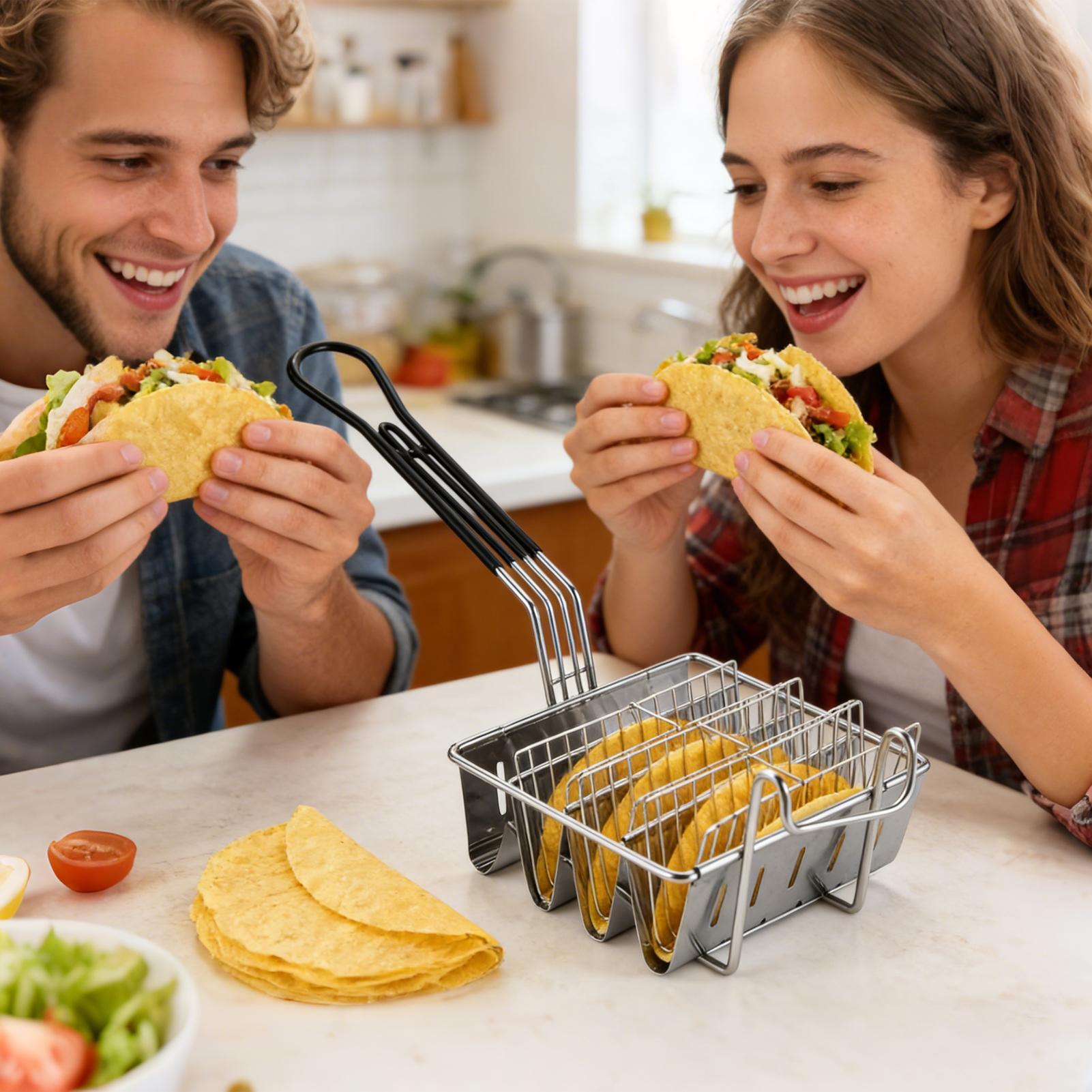 Taco-Frittierkorb für 4 Schale – Home Cooking Restaurants Bewertung und Preis