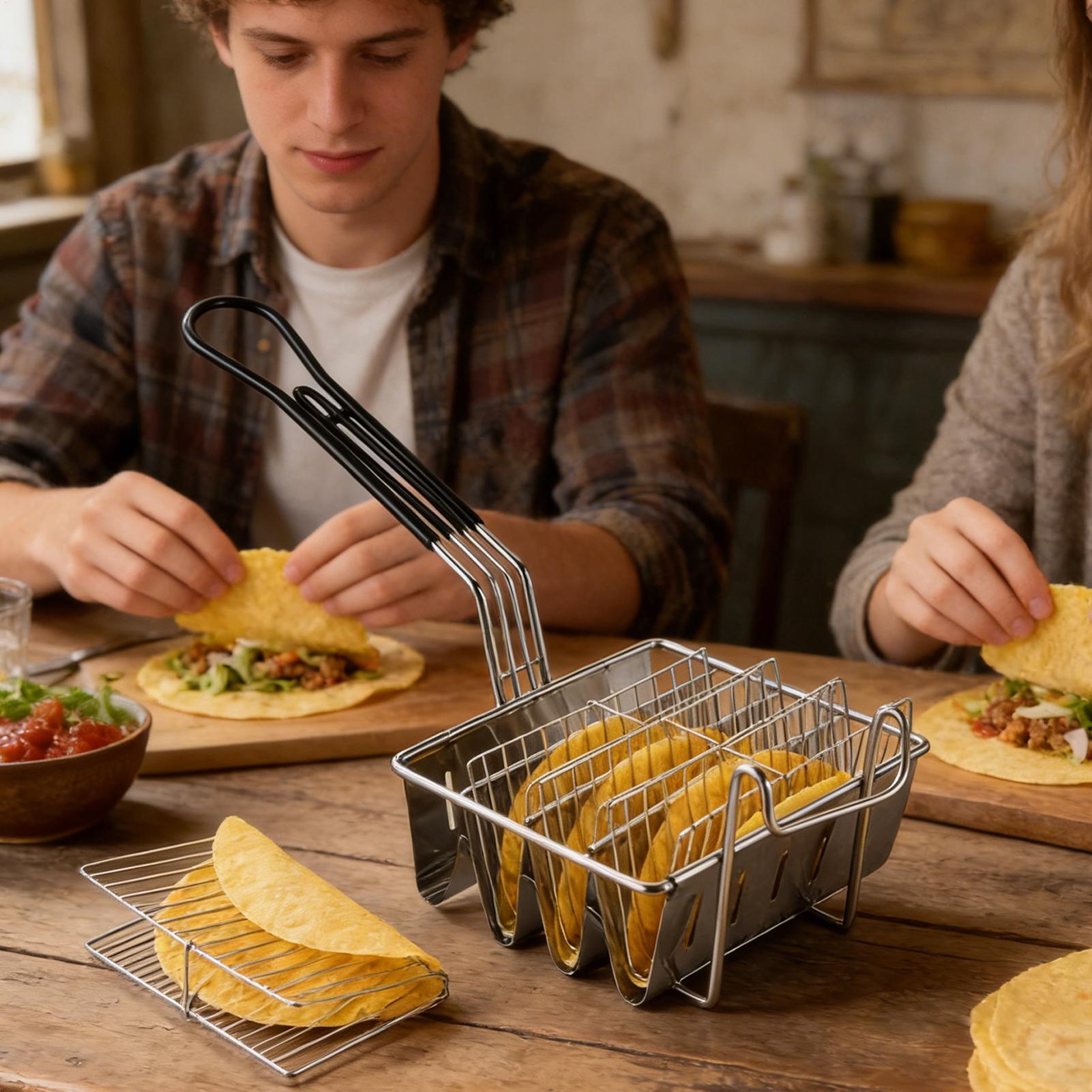 Taco-Frittierkorb für 4 Schale – Home Cooking Restaurants Bewertung und Preis