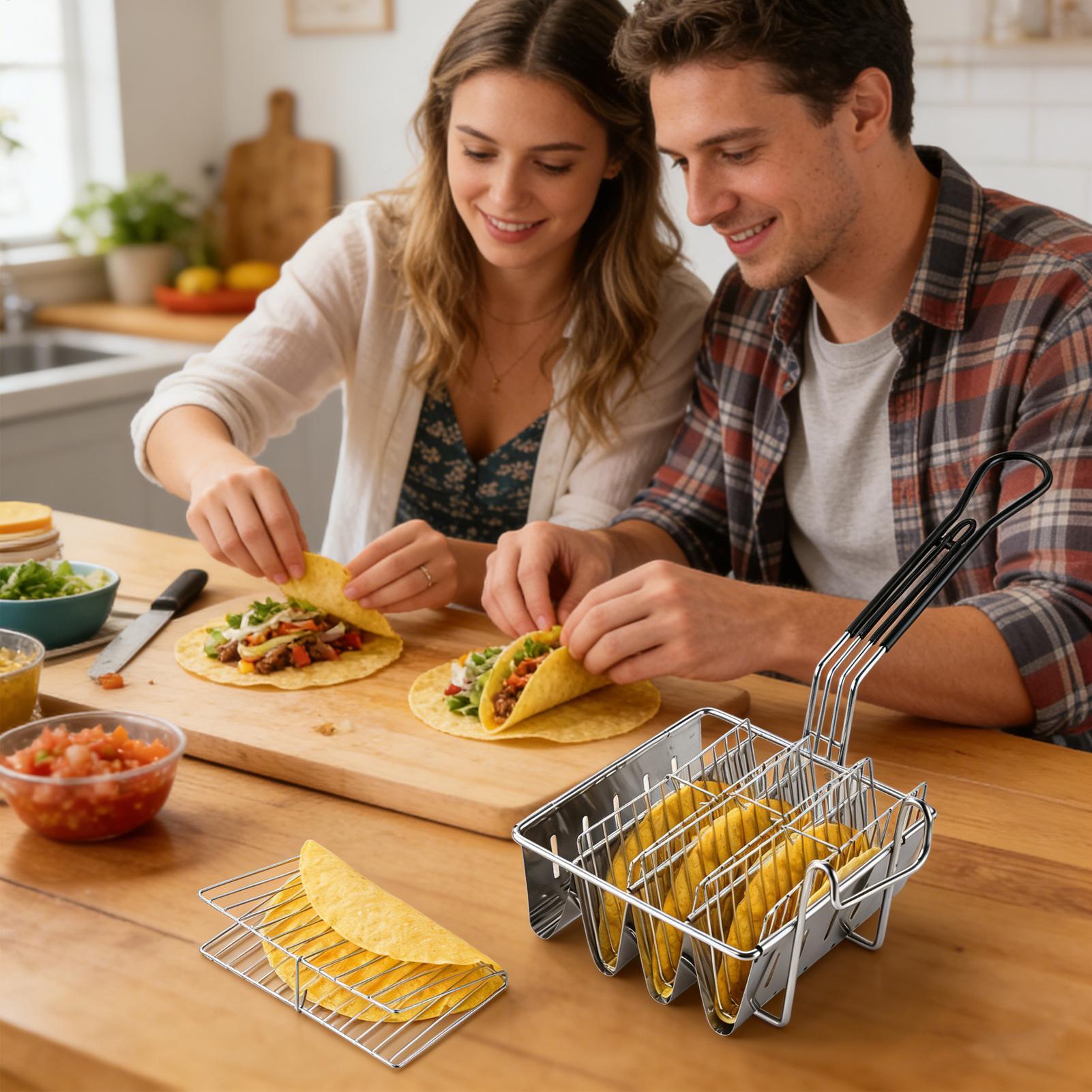 Taco-Frittierkorb für 4 Schale – Home Cooking Restaurants Bewertung und Preis