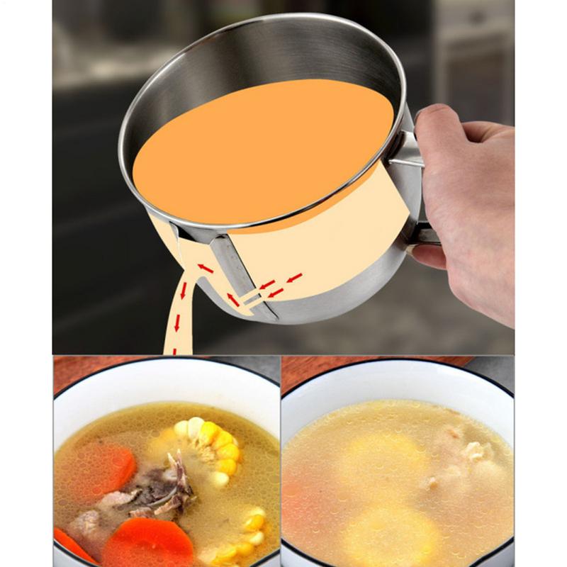 Edelstahl Suppe Schüssel Soße  – Home Cooking Oil Filter Bewertung und Preis