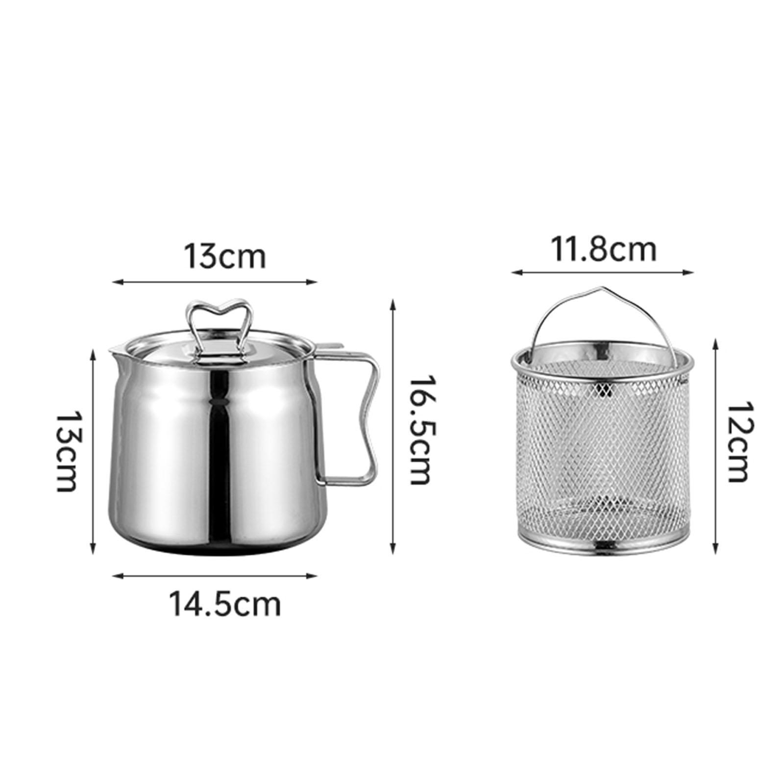 Fritteusen-Set aus Edelstahl m – Home Cooking Oil Filter Bewertung und Preis