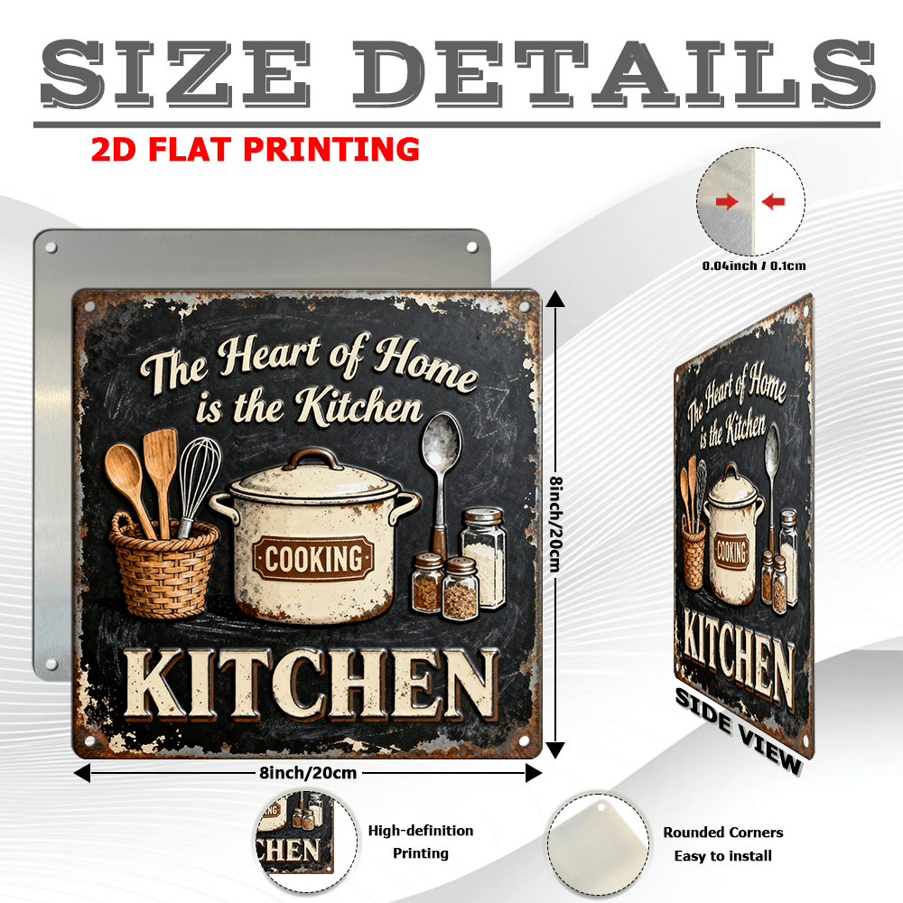 Vintage-Schild für Küchen- und – Home Cooking Utensils Bewertung und Preis