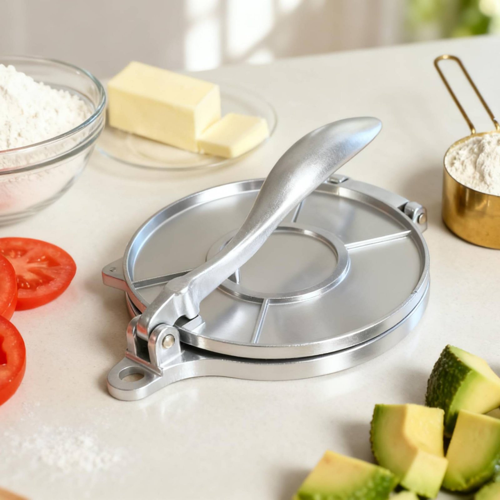 Tortillapresse aus Aluminium f – Home Cooking Utensils Bewertung und Preis