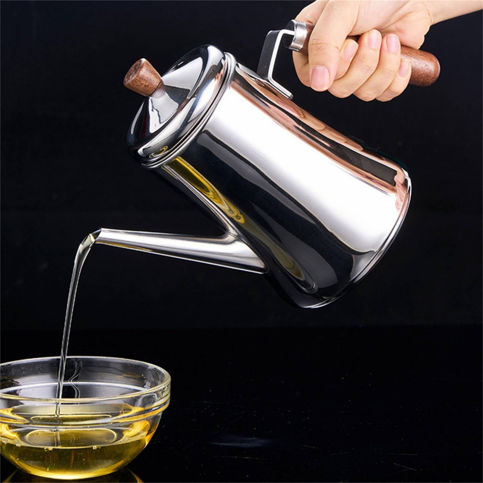 Edelstahl-Ölbehälter, auslaufs – Home Cooking Oil Filter Bewertung und Preis